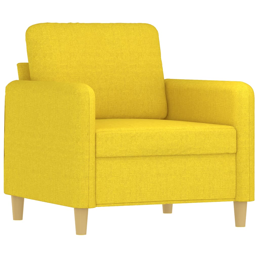 Fotelja Svjetložuta 60 cm od tkanine