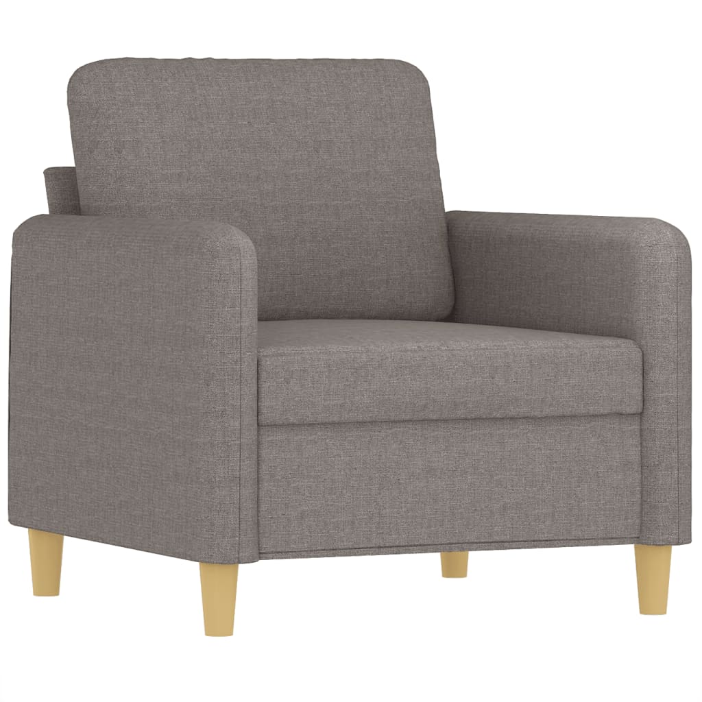 Fotelja smeđesiva 60 cm od tkanine