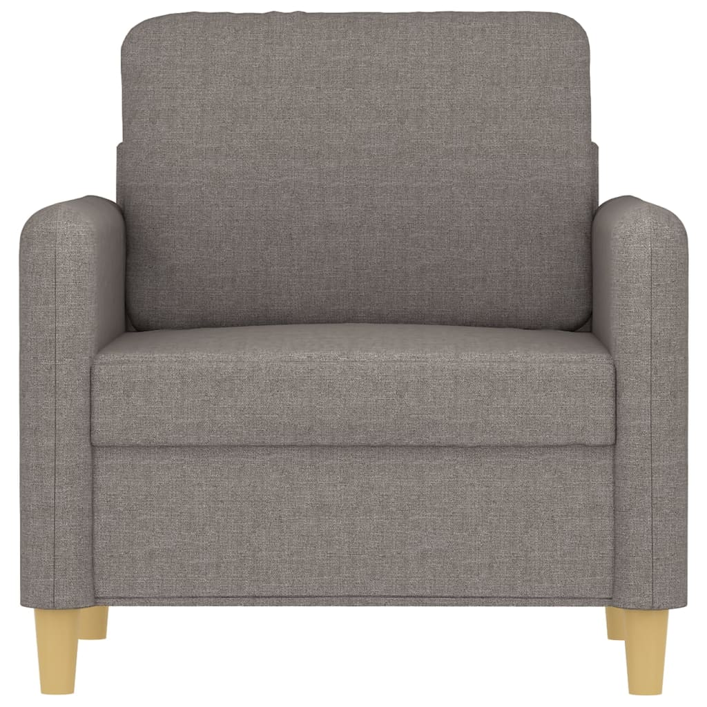 Fotelja smeđesiva 60 cm od tkanine