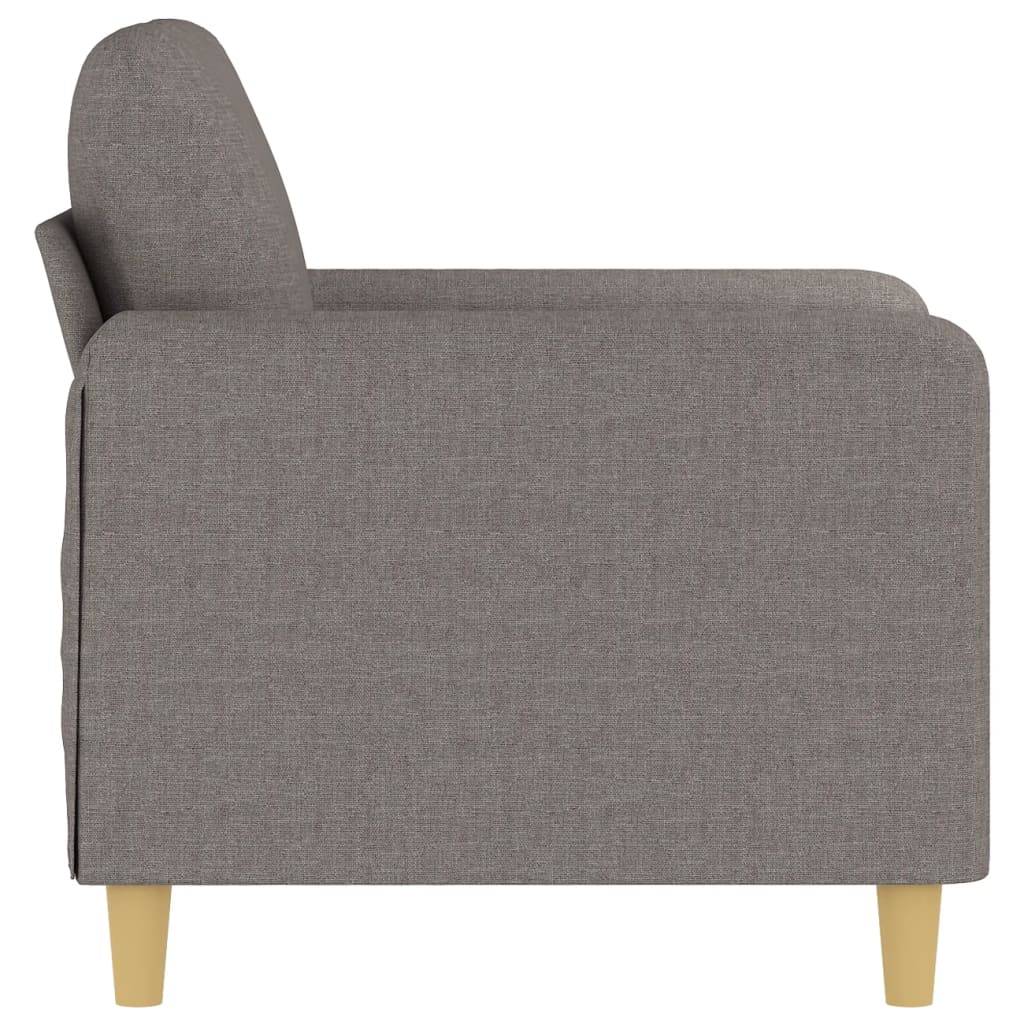 Fotelja smeđesiva 60 cm od tkanine Tupe