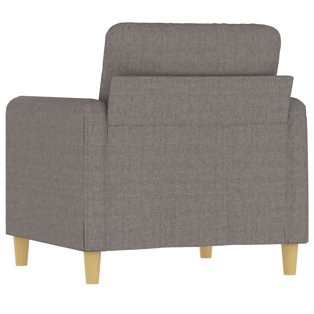 Fotelja smeđesiva 60 cm od tkanine Tupe