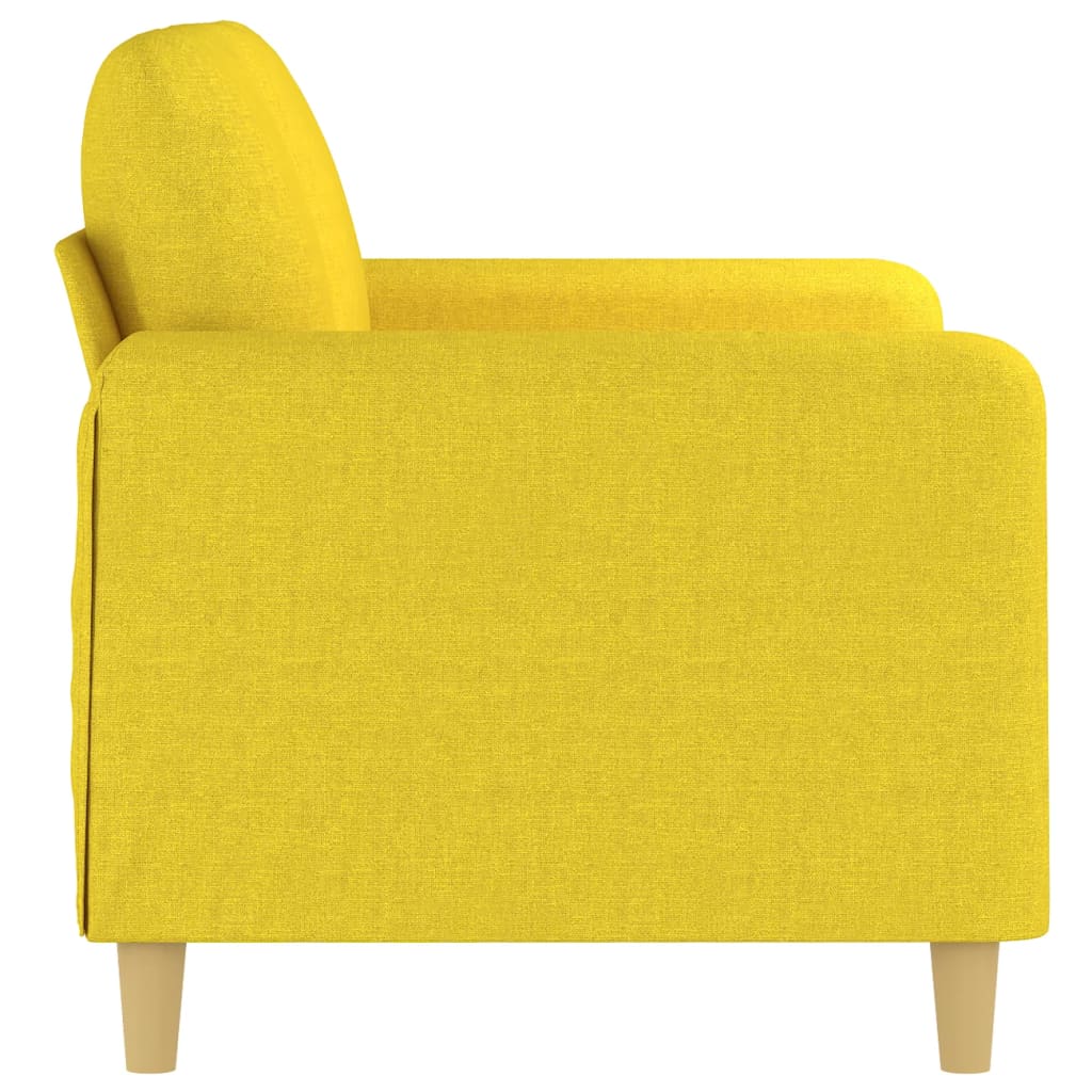 Dvosjed od tkanine svjetložuti 120 cm