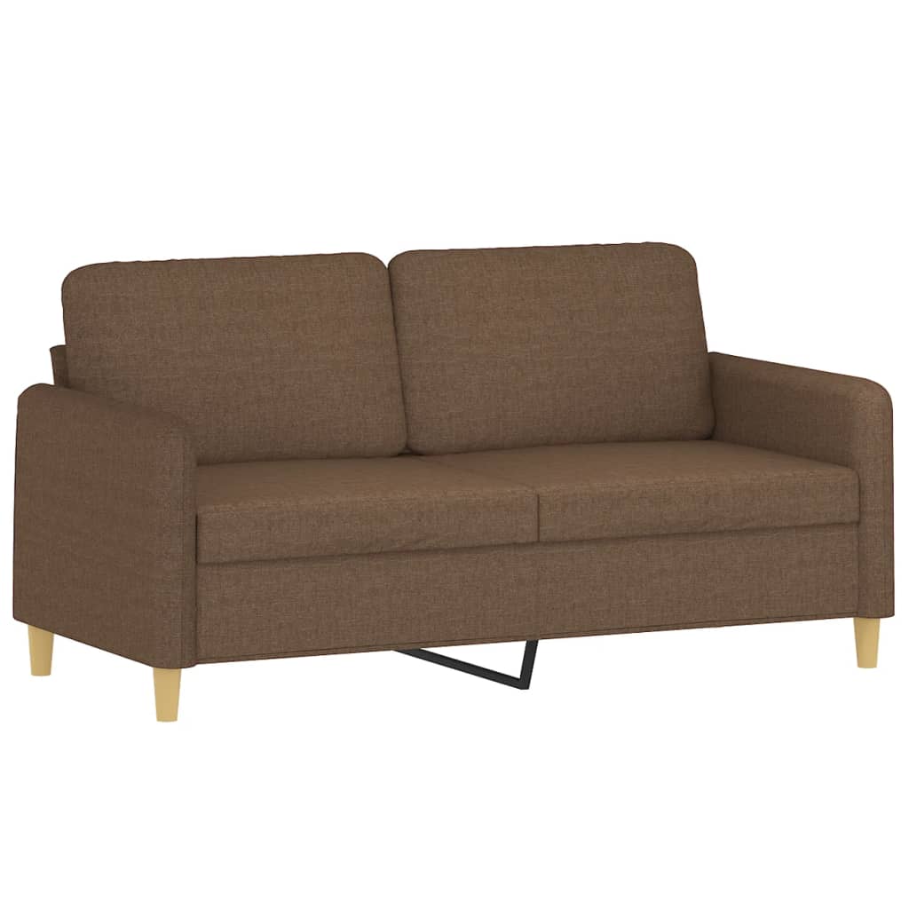 Dvosjed od tkanine smeđi 140 cm