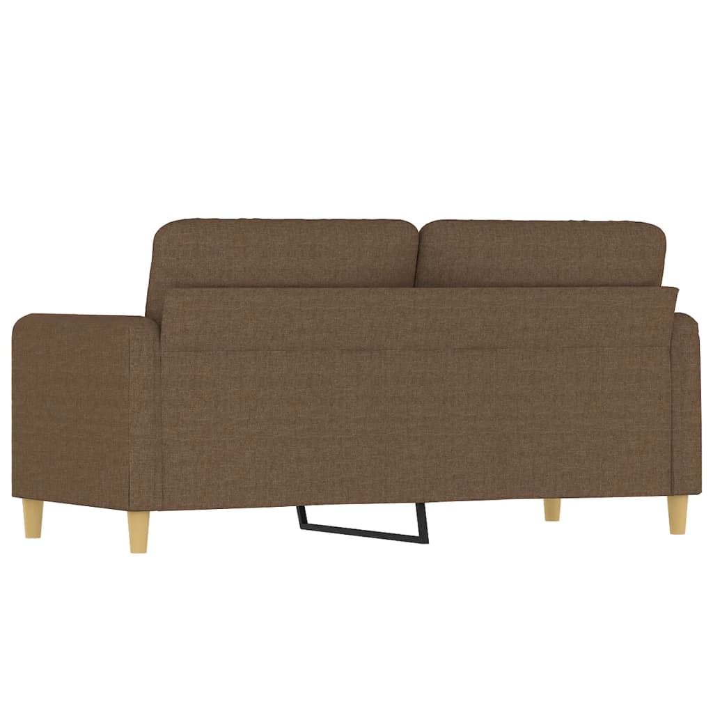 Dvosjed od tkanine smeđi 140 cm