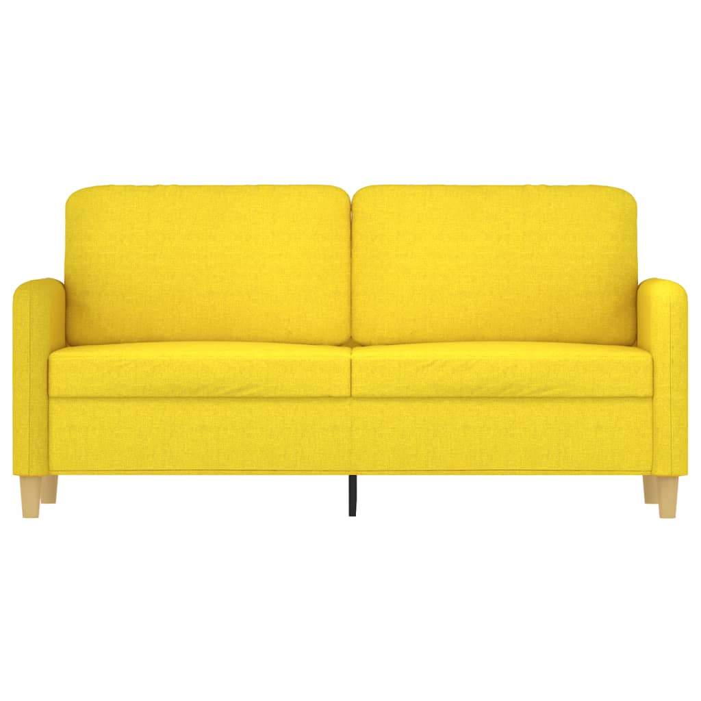 Dvosjed od tkanine svjetložuti 140 cm