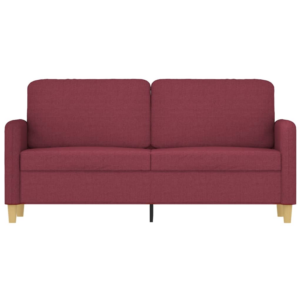 Dvosjed od tkanine crvena boja vina 140 cm