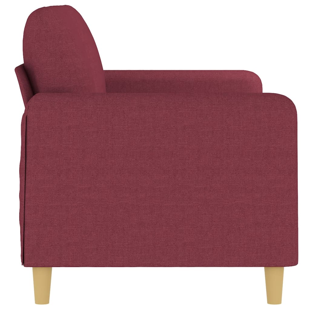 Dvosjed od tkanine crvena boja vina 140 cm