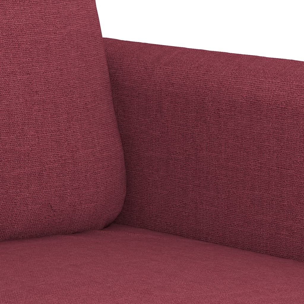 Dvosjed od tkanine crvena boja vina 140 cm