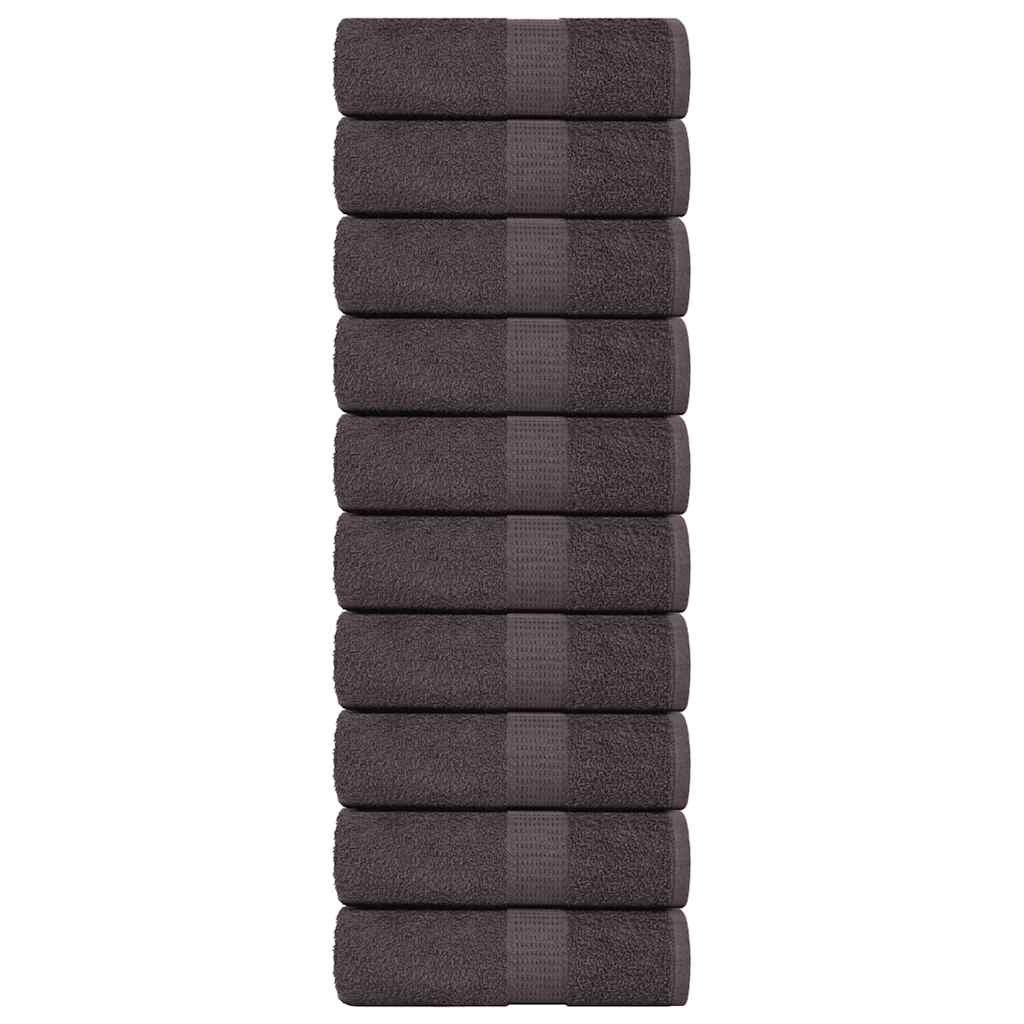 Ručnici za goste FROGN 10 kom antracit 30x50 cm 360 g/m²