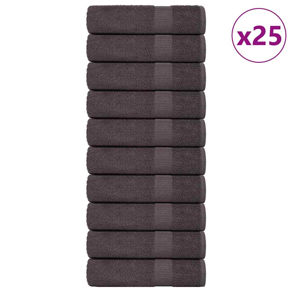 Ručnici za kupanje FROGN 25 kom antracit 100x150 cm 360 g/m²