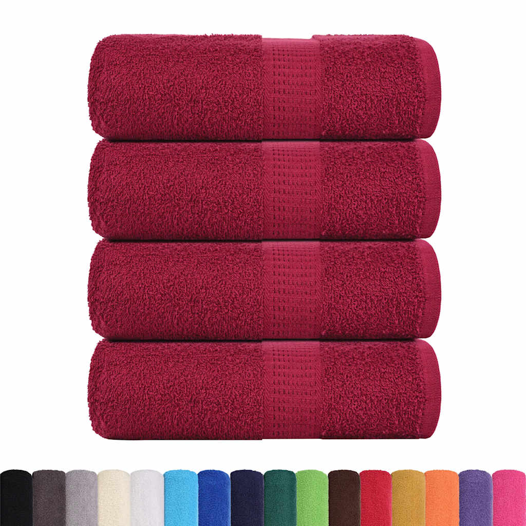Ručnici za pranje FROGN 4 kom. Bordo 30x30 cm 360 g/m²