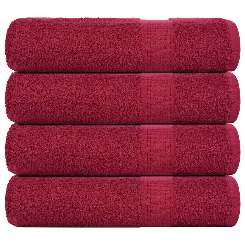 Ručnici za ruke FROGN 4 kom. Bordo 50x100 cm 360 g/m²
