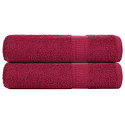 Ručnici za kupanje FROGN 2 kom bordo 100x150 cm 360 g/m²