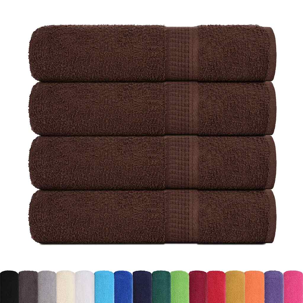 Ručnici za ruke FROGN 4 kom. Smeđi 50x100 cm 360 g/m²