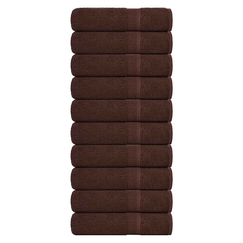 Ručnici za tuširanje FROGN 10 kom smeđi 70x140 cm 360 g/m²