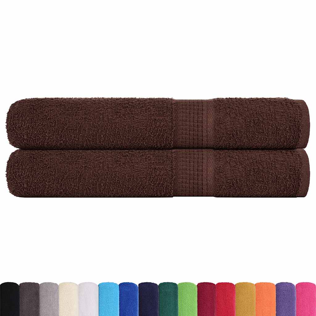 Ručnici za saunu FROGN 2 kom smeđi 80x200 cm 360 g/m²