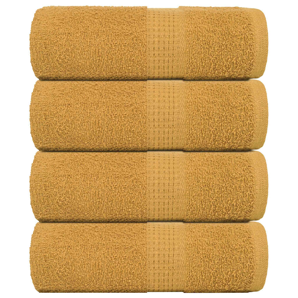 Ručnici za pranje FROGN 4 kom zlatne 30x30 cm 360 g/m²