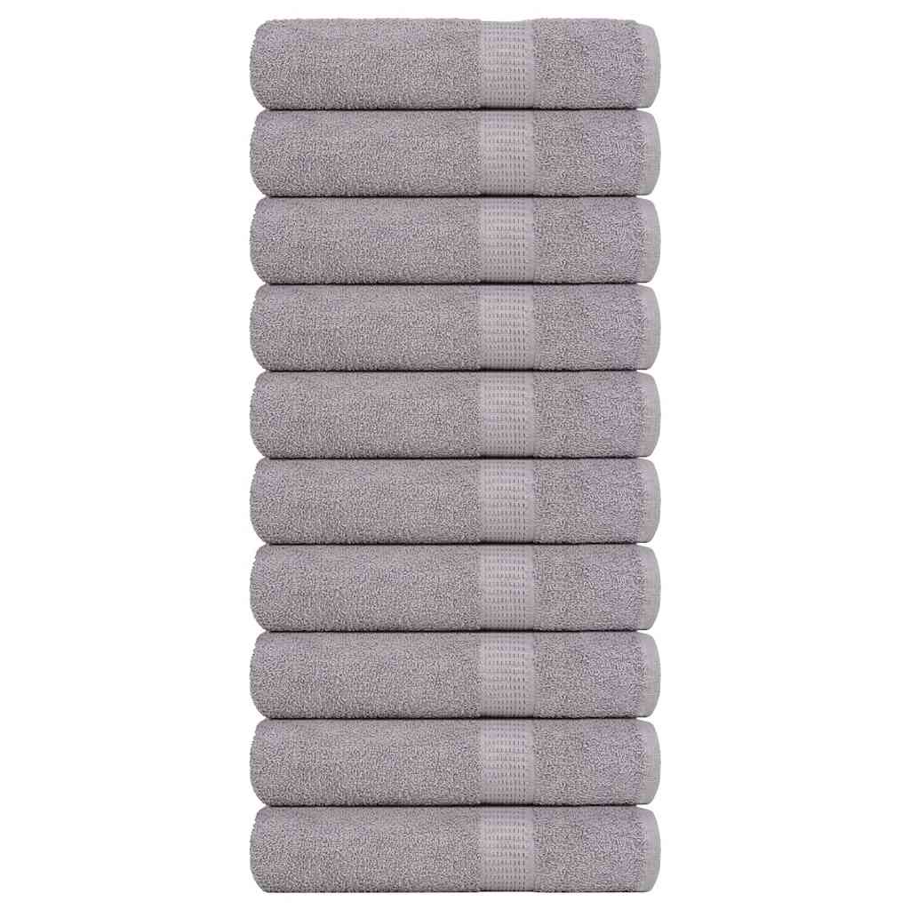 Ručnici za tuširanje FROGN 10 kom sivi 70x140 cm 360 g/m²
