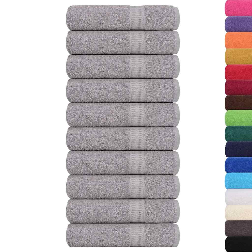 Ručnici za tuširanje FROGN 10 kom sivi 70x140 cm 360 g/m²
