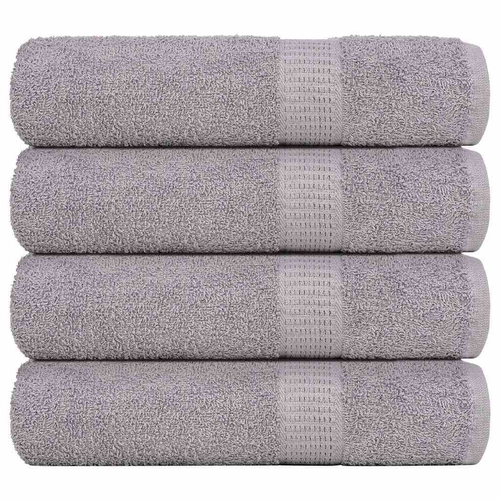 Ručnici za kupanje FROGN 4 kom sivi 100x150 cm 360 g/m²
