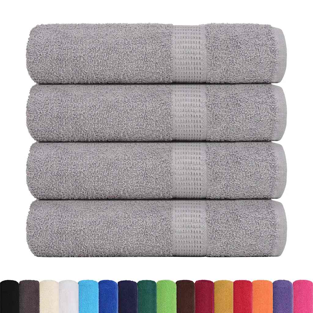 Ručnici za kupanje FROGN 4 kom sivi 100x150 cm 360 g/m²