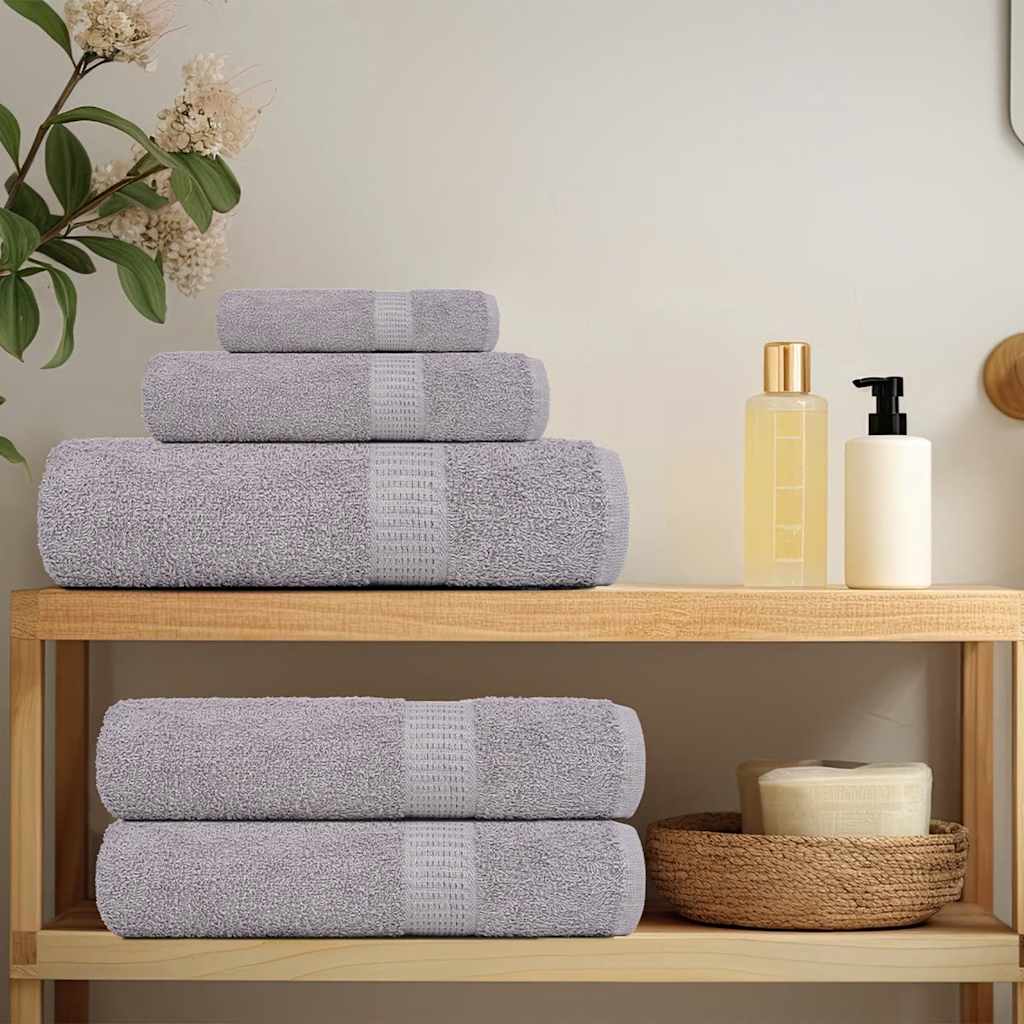 Ručnici za kupanje FROGN 4 kom sivi 100x150 cm 360 g/m²