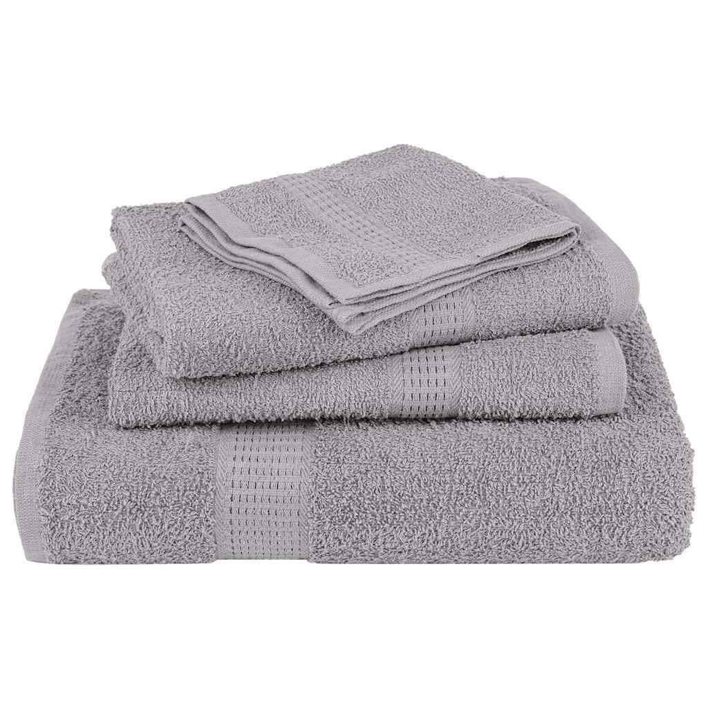 Ručnici za kupanje FROGN 4 kom sivi 100x150 cm 360 g/m²