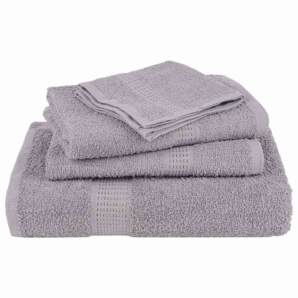 Ručnici za kupanje FROGN 10 kom sivi 100x150 cm 360 g/m²