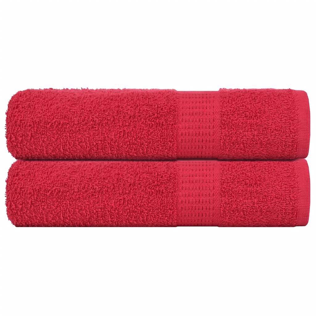 Ručnici za ruke FROGN 2 kom. Crveni 50x100 cm 360 g/m²