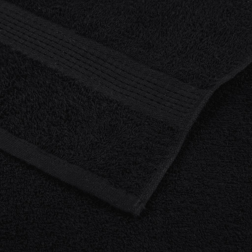 Ručnici za tuširanje FROGN 10 kom crne 70x140 cm 360 g/m²