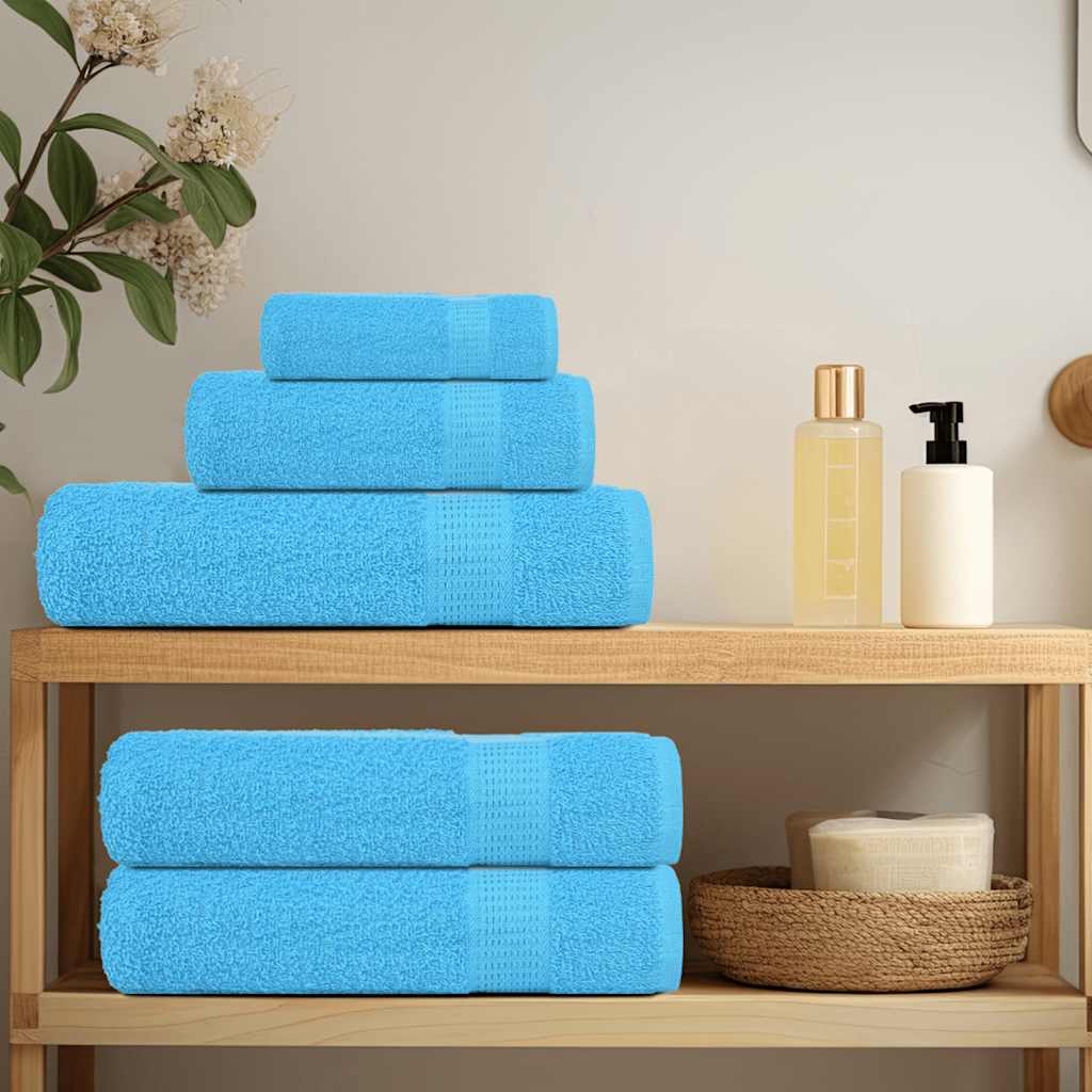 Ručnici za goste FROGN 10 kom. tirkizne boje 30x50 cm 360 g/m²