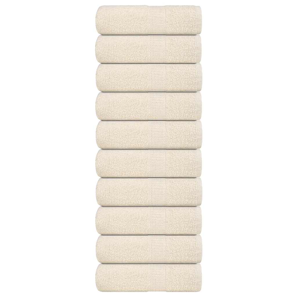 Ručnici za goste FROGN 10 kom. krem boje 30x50 cm 360 g/m²