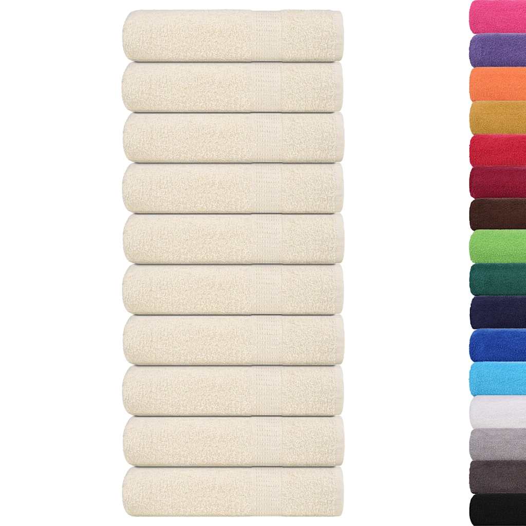 Ručnici za tuširanje FROGN 10 kom krem boje 70x140 cm 360 g/m²