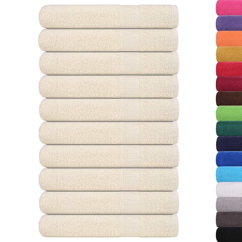 Ručnici FROGN 10 kom krem boje 100x200 cm 360 g/m²