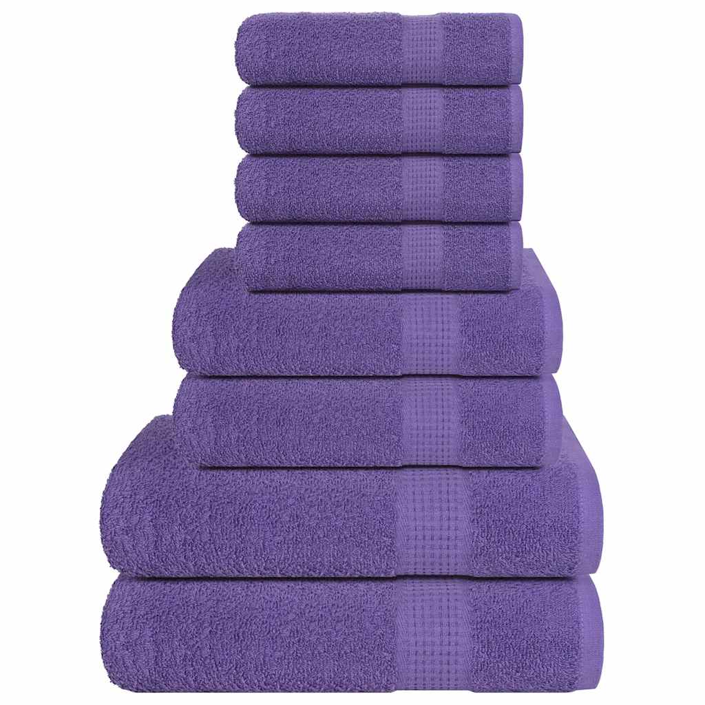 Set ručnika od 8 dijelova FROGN ljubičasti 360 g/m²