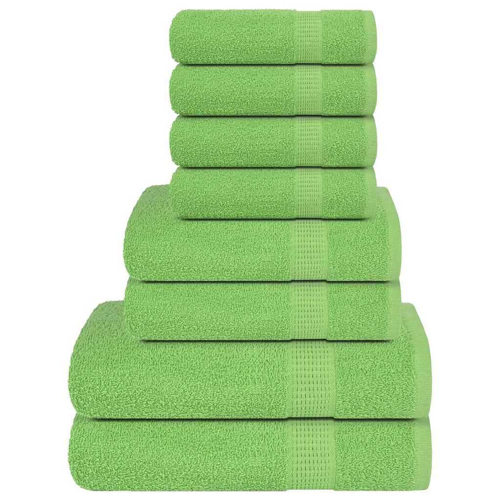 Set ručnika FROGN od 8 dijelova jabukasto zelene boje 360 g/m²