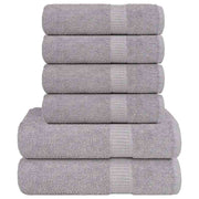 Set ručnika FROGN od 6 dijelova sivi 360 g/m²
