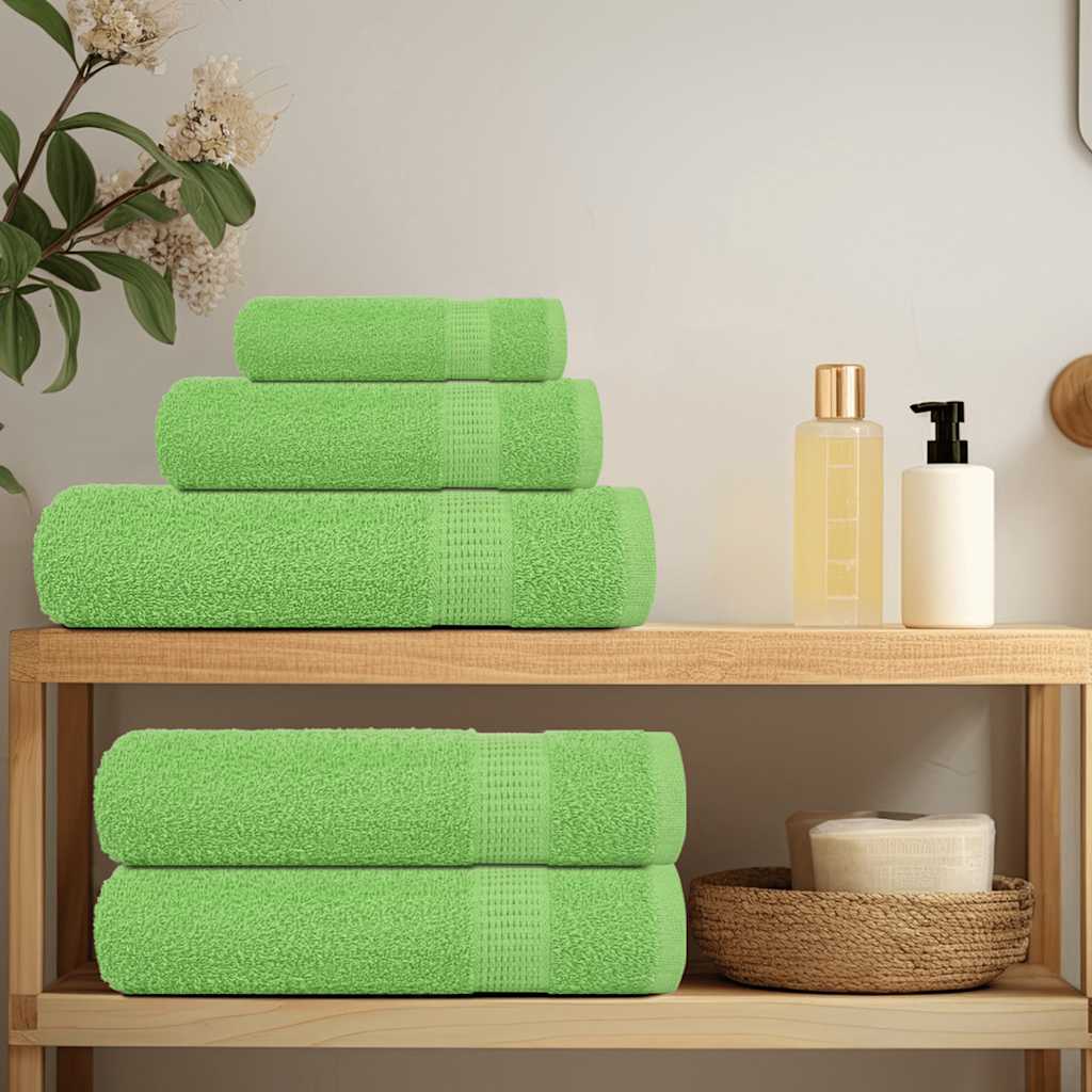 Set ručnika FROGN od 6 dijelova jabukasto zelene boje 360 g/m²
