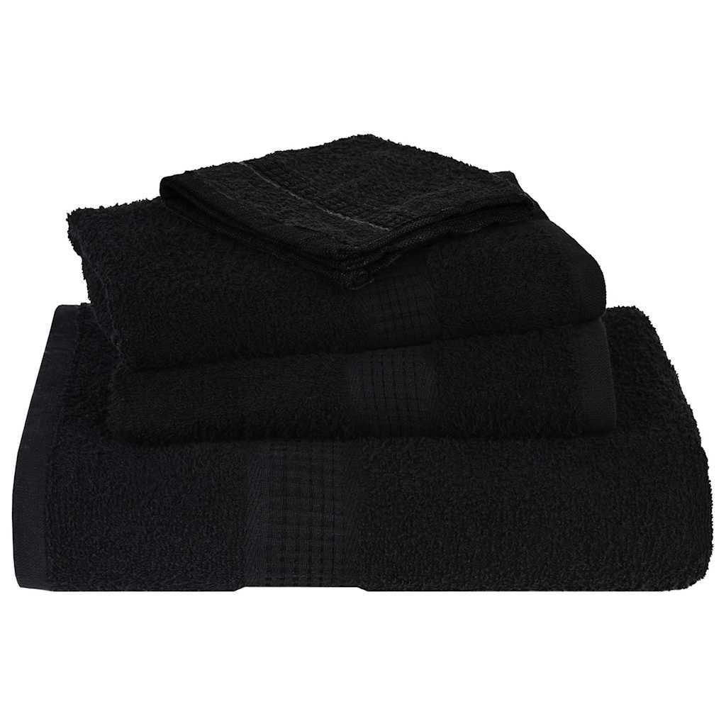 Set ručnika FROGN od 12 dijelova crni 360 g/m²