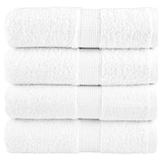 Premium ručnici za pranje SOLUND 4 kom. Bijeli 30x30 cm 600 g/m²
