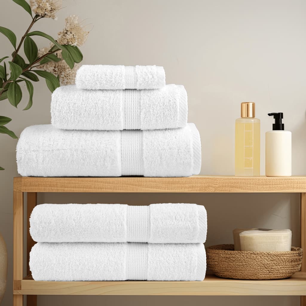 Premium ručnici za pranje SOLUND 10 kom Bijeli 30x30 cm 600 g/m²