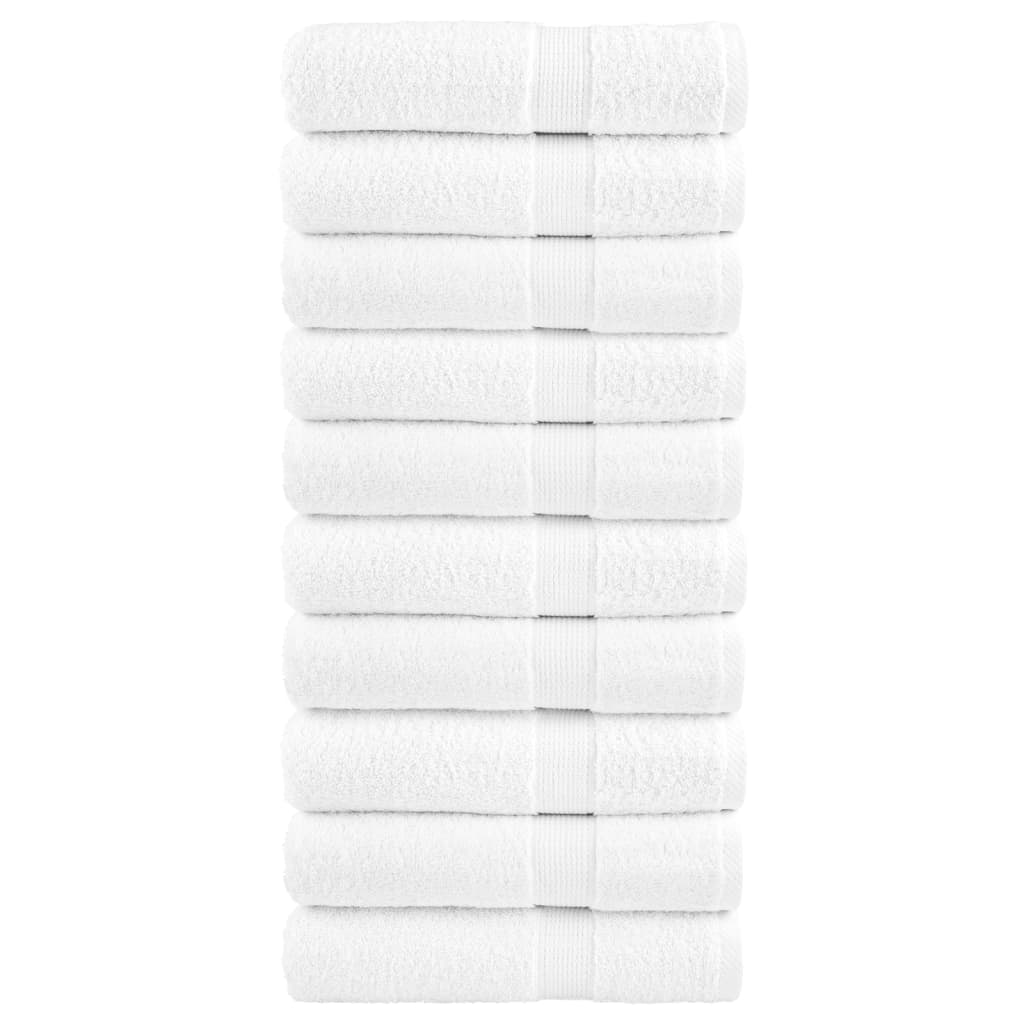 Ručnici za ruke SOLUND 10 kom bijeli 50 x 100 cm 600 gsm