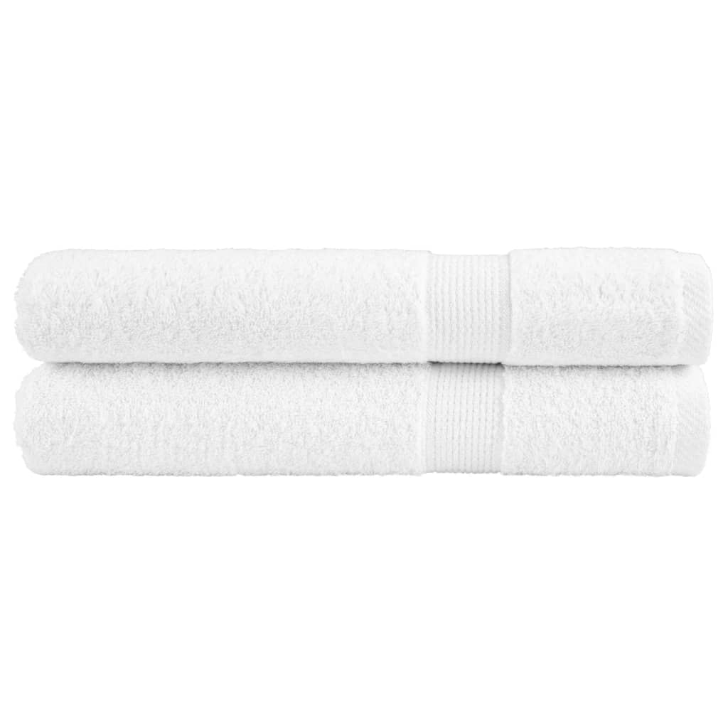 Ručnici za saunu SOLUND 2 kom bijeli 80 x 200 cm 600 gsm