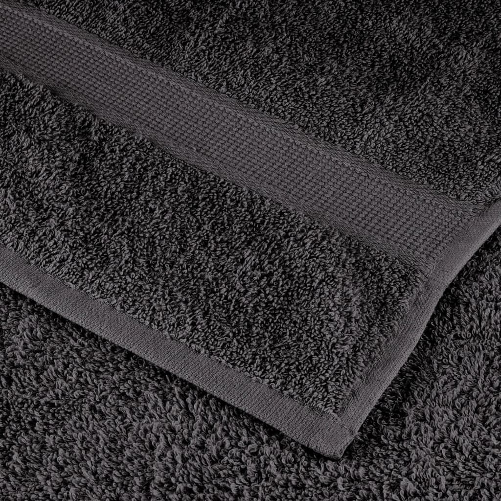 Ručnici SOLUND 4 kom antracit 100 x 200 cm 600 gsm