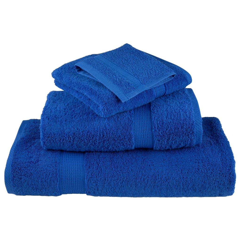 Ručnici za saunu SOLUND 4 kom plavi 80 x 200 cm 600 gsm