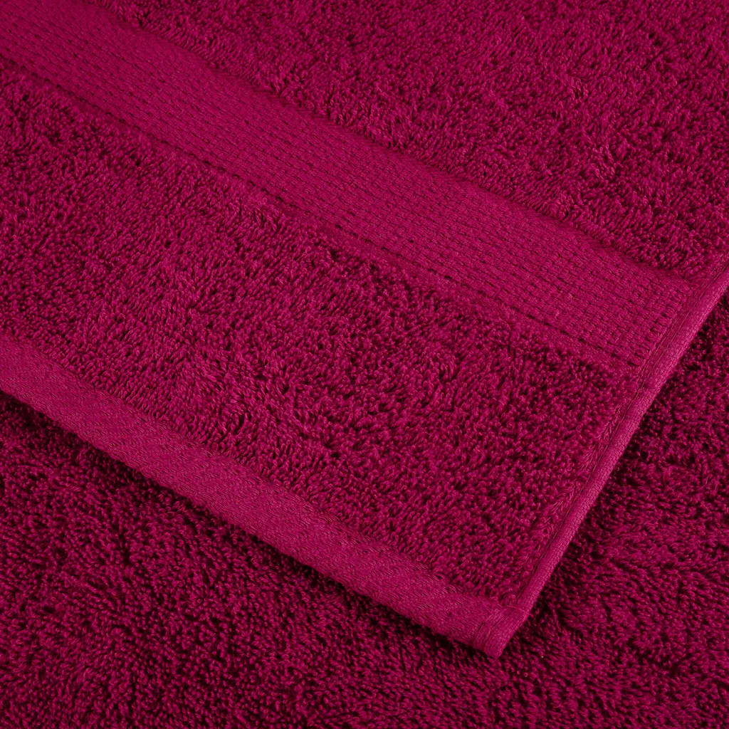 Ručnici za saunu SOLUND 4 kom bordo 80 x 200 cm 600 gsm