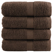 Premium ručnici za pranje SOLUND 4 kom. smeđe 30x30 cm 600 g/m²