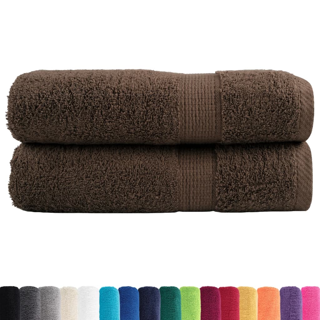 Premium ručnici za ruke SOLUND 2 kom. smeđi 50x100 cm 600 g/m²