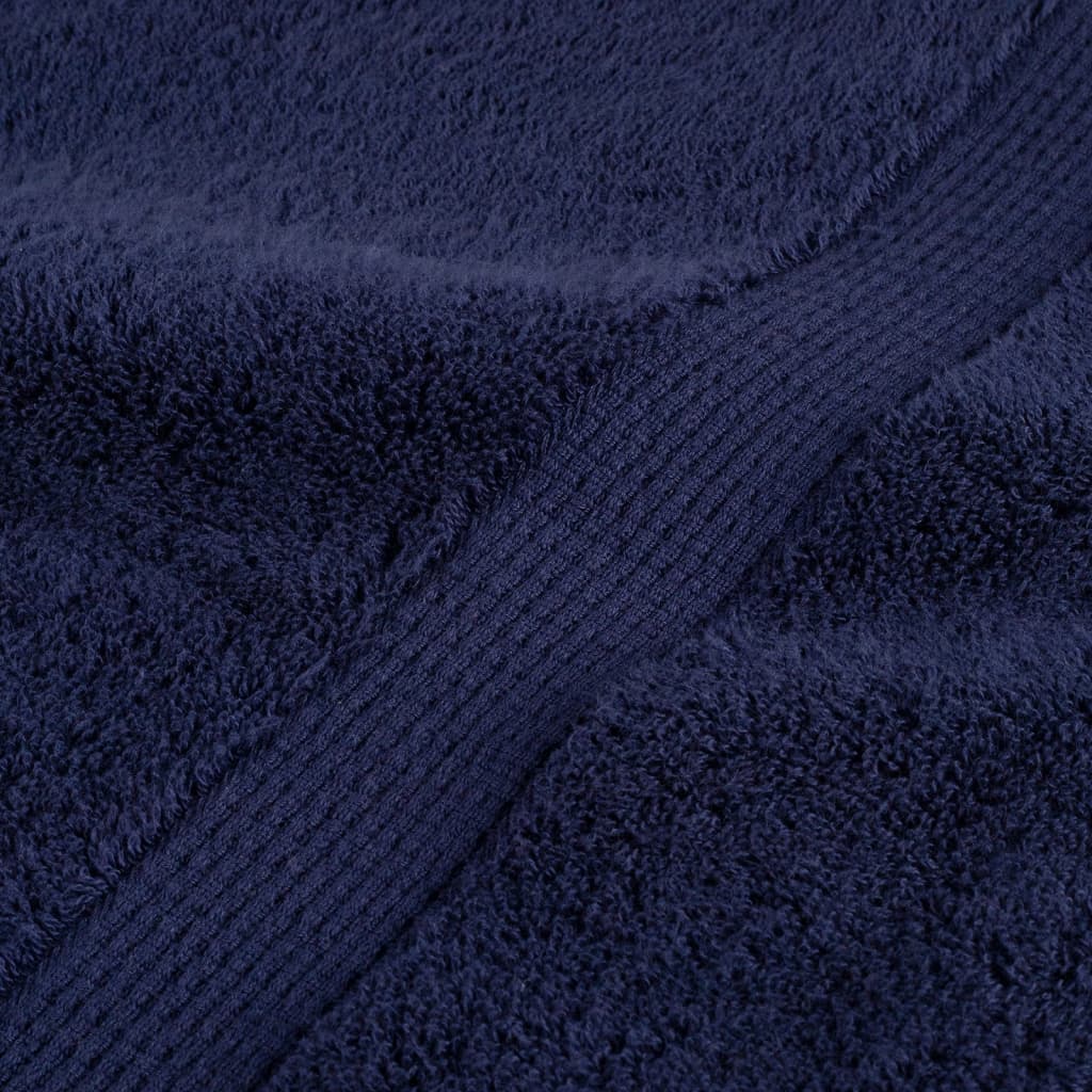 Ručnici za saunu SOLUND 2 kom modri 80 x 200 cm 600 gsm