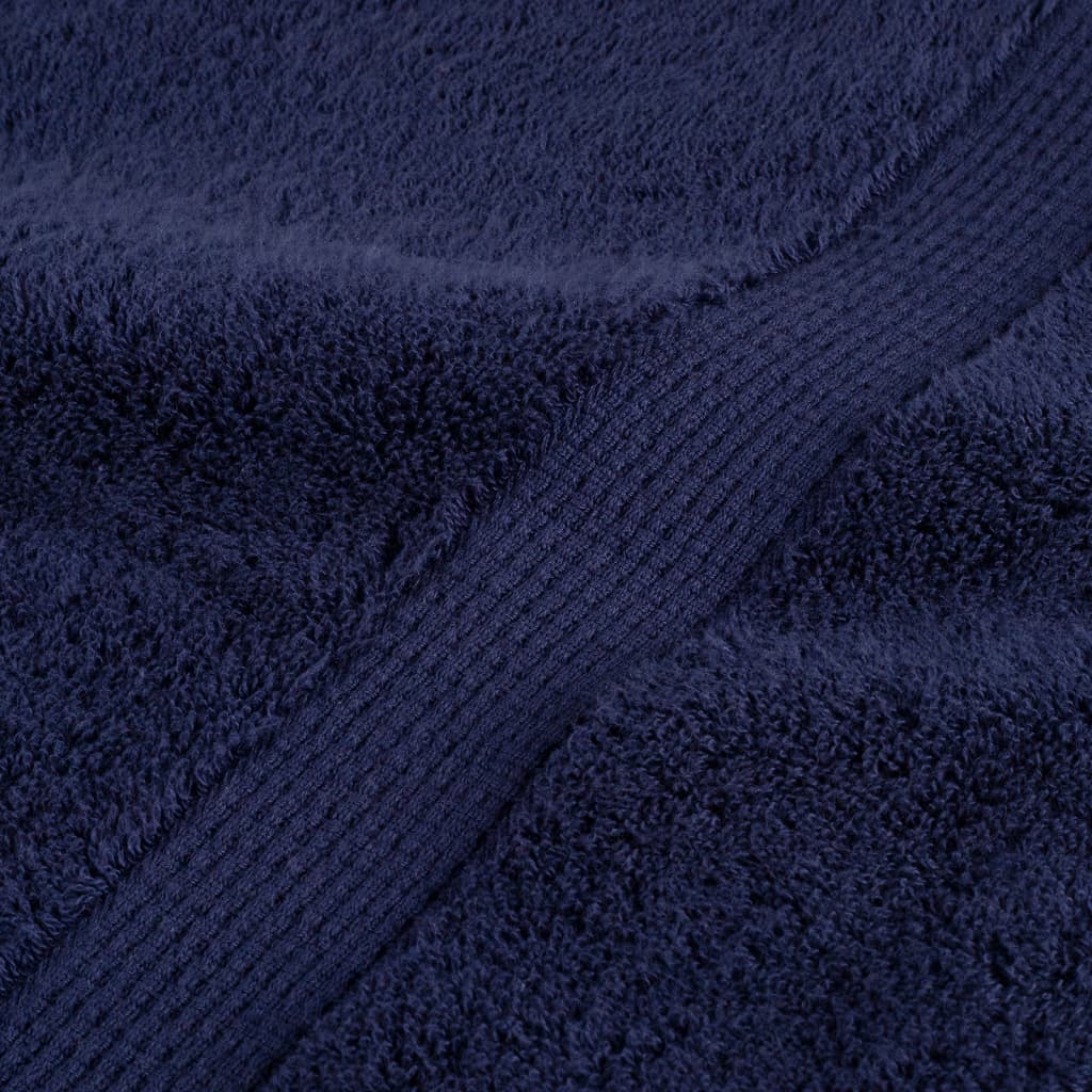 Ručnici SOLUND 10 kom modri 100 x 200 cm 600 gsm